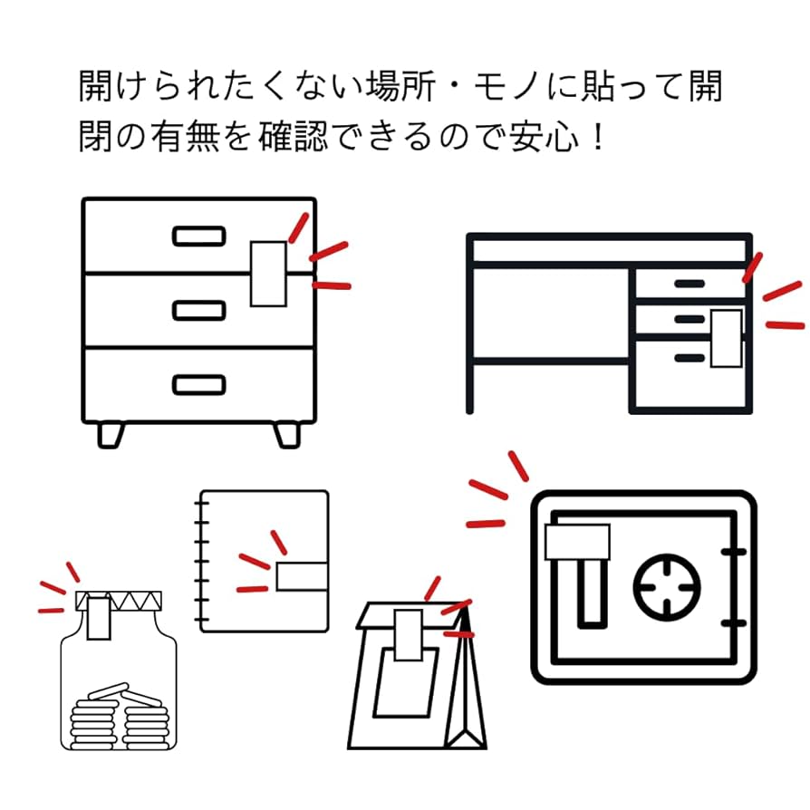 Amazon.co.jp: sofie セキュリティシール 透明 開閉確認 侵入